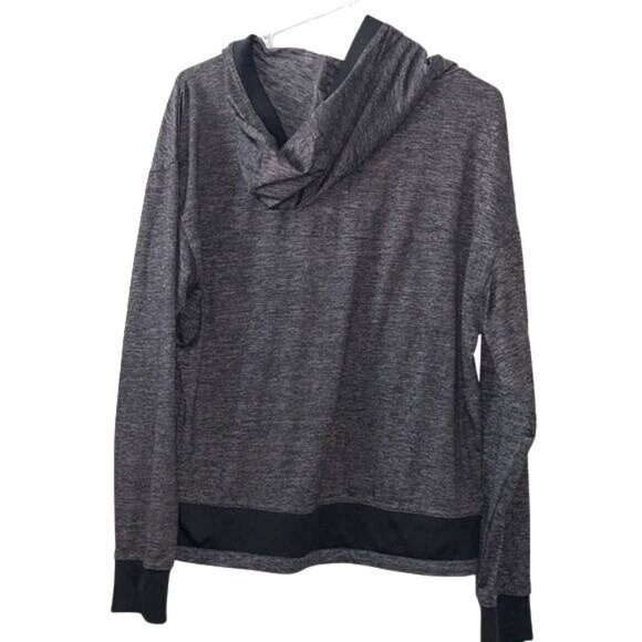 Mondetta Performance + Luxury Womens Heathered Gray Hooded Sweatshirt M - Picture 7 of 10